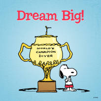 clip art - Snoopy - Dream Big